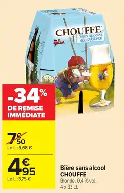 Carrefour Market CHOUFFE Bière sans alcool offre