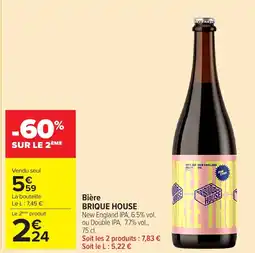 Carrefour Market BRIQUE HOUSE Bière offre