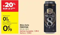 Carrefour Market PRESTIGE Bière forte offre