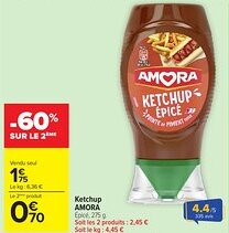 Carrefour Market AMORA Ketchup offre