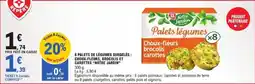 E.Leclerc Express 8 palets de légumes surgelés choux-fleurs brocolis et carottes notre jardin offre