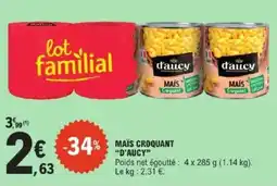 E.Leclerc Express Maïs croquant d'aucy offre