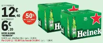 E.Leclerc Express Bière blonde heineken offre