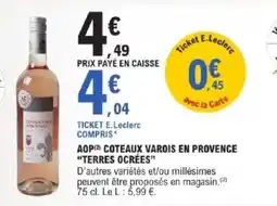 E.Leclerc Express Aop coteaux varois en provence terres ocrées offre