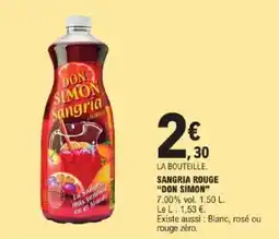 E.Leclerc Express Sangria rouge don simon offre