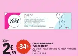 E.Leclerc Express Creme depilatoire veet expert offre