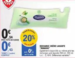 E.Leclerc Express Recharge créme lavante manava offre