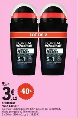 E.Leclerc Express Deodorant men expert offre