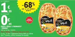 E.Leclerc Express Pizza l'ovale 3 fromages sodedo offre