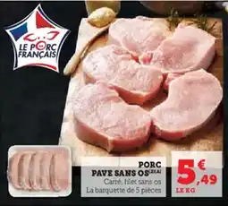 U Express Porc pave sans os offre