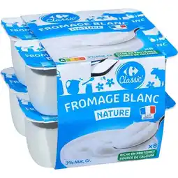 Carrefour Market CARREFOUR CLASSIC' Fromage blanc nature offre