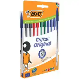 Carrefour Market BIC 10 stylos bille ''Cristal'' offre
