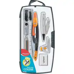 Carrefour Market MAPED Coffret compas Métal Open 9 pièces offre