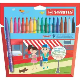 Carrefour Market STABILO 18 feutres de coloriage ''Power'' offre