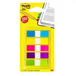Carrefour Market POST IT Marque-pages mini couleurs néons offre