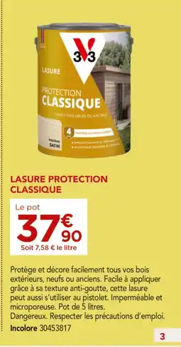 Gedimat V33 Lasure Protection Classique offre