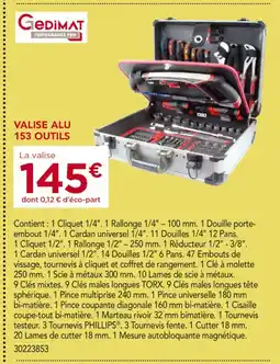 Valise alu 153 outils