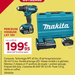 Gedimat MAKITA Perceuse visseuse lxt 18v offre