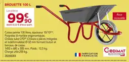 Gedimat Gedimat Brouette 100 l offre