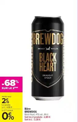 Carrefour Market BREWDOG Bière offre