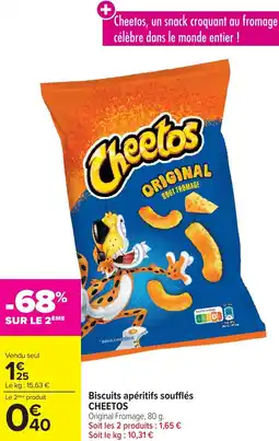 Carrefour Market CHEETOS Biscuits apéritifs soufflés offre