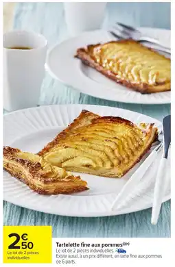 Carrefour Market Tartelette fine aux pommes offre