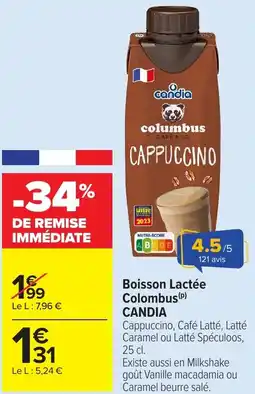 CANDIA Boisson Lactée Colombus