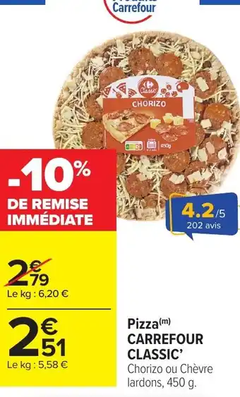 Carrefour Market Pizza carrefour classic offre
