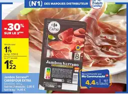 Carrefour Market Jambon serrano carrefour extra offre