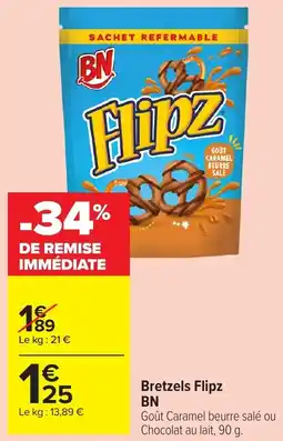 Carrefour Market BN Bretzels Flipz offre