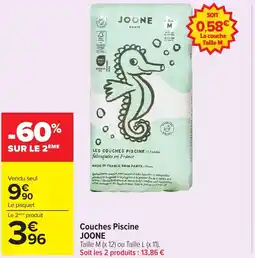 Carrefour Market JOONE Couches Piscine offre