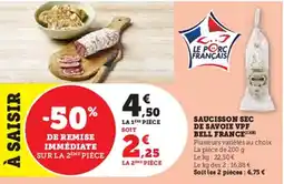 U Express Saucisson sec de savoie vpf bell france offre
