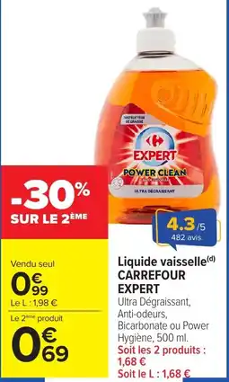 Carrefour Market CARREFOUR EXPERT Liquide vaisselle offre
