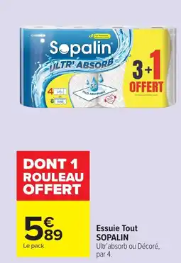Carrefour Market SOPALIN Essuie Tout offre