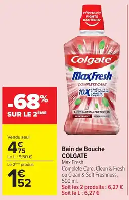 Carrefour Market COLGATE Bain de Bouche offre