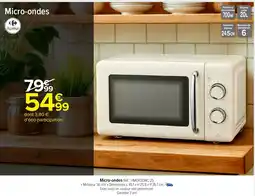 Carrefour Market Micro-ondes offre