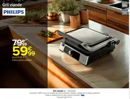 Carrefour Market PHILIPS Gril viande offre