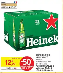 Intermarché Express HEINEKEN Bière blonde offre