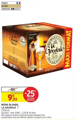 Intermarché Express LA GOUDALE Bière blonde offre