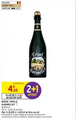 Intermarché Express KARMELIET Bière triple offre