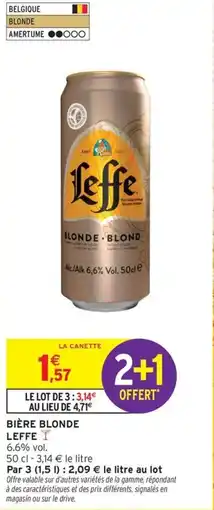 Intermarché Express LEFFE Bière blonde offre