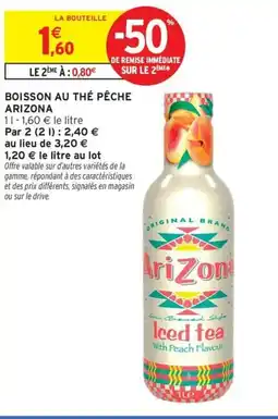 Intermarché Express ARIZONA Boisson au thé pêche offre