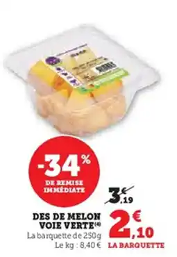 U Express Des de melon voie verte offre