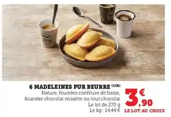 U Express 6 madeleines pur beurre offre