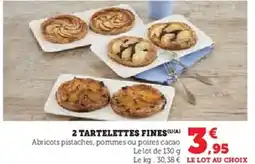 U Express 2 tartelettes fines offre