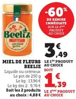 U Express BEELIZ Miel de fleurs offre
