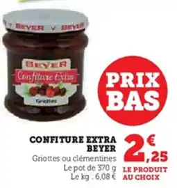 U Express BEYER Confiture extra offre