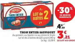 U Express SAUPIQUET Thon entier offre