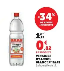 U Express SAAS Vinaigre d'alcool blanc 14° offre