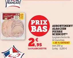 U Express PIERRE SCHMIDT Assortiment alsacien offre